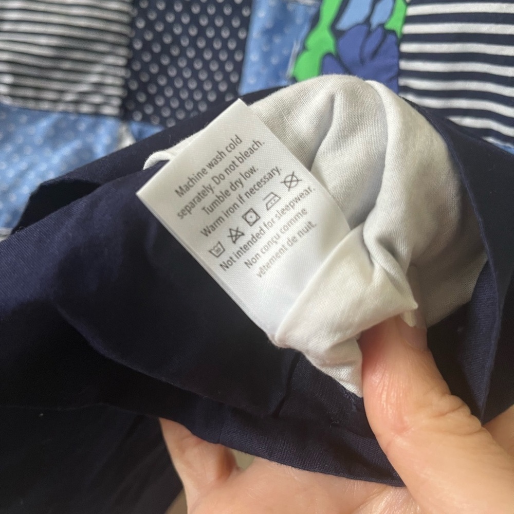 Gymboree size 6 patchwork navy/blue/green sundress - Picture 5 of 6